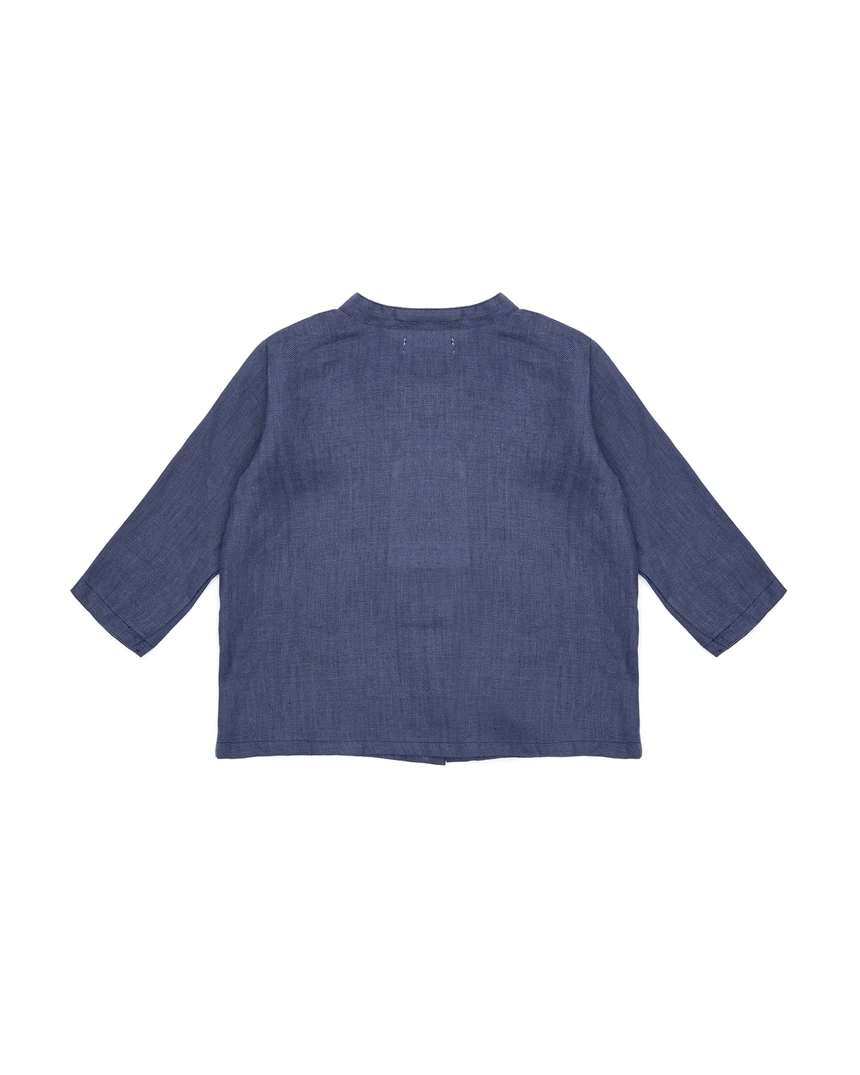 Collarless Shirt Linen