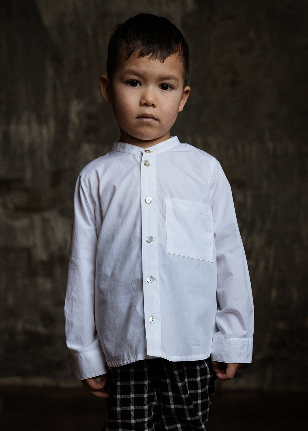 Collarless Shirt
