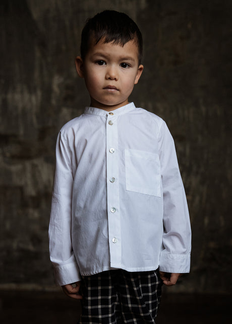 Collarless Shirt