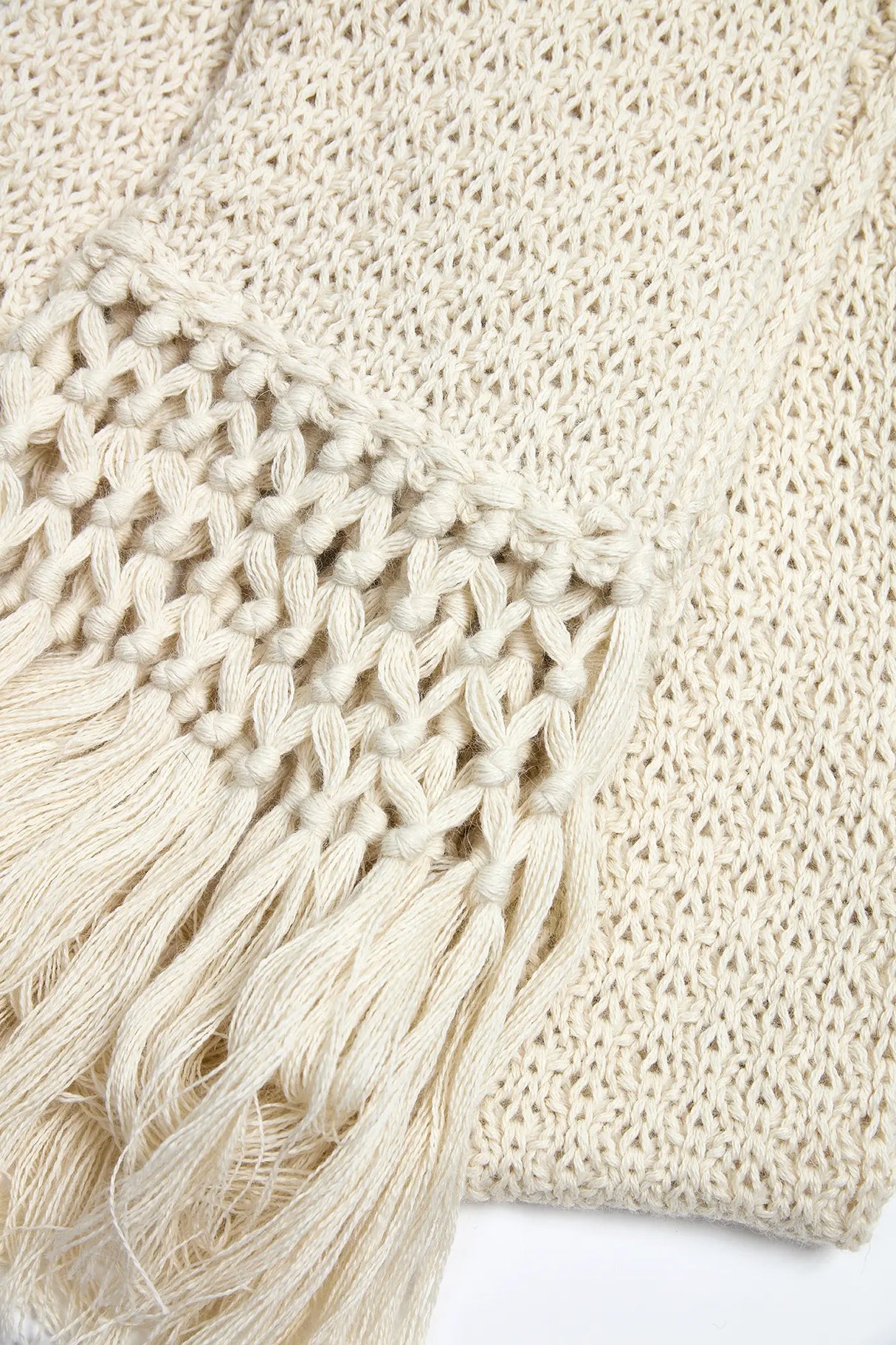 Alpaca Macramé Trefill / Sjal