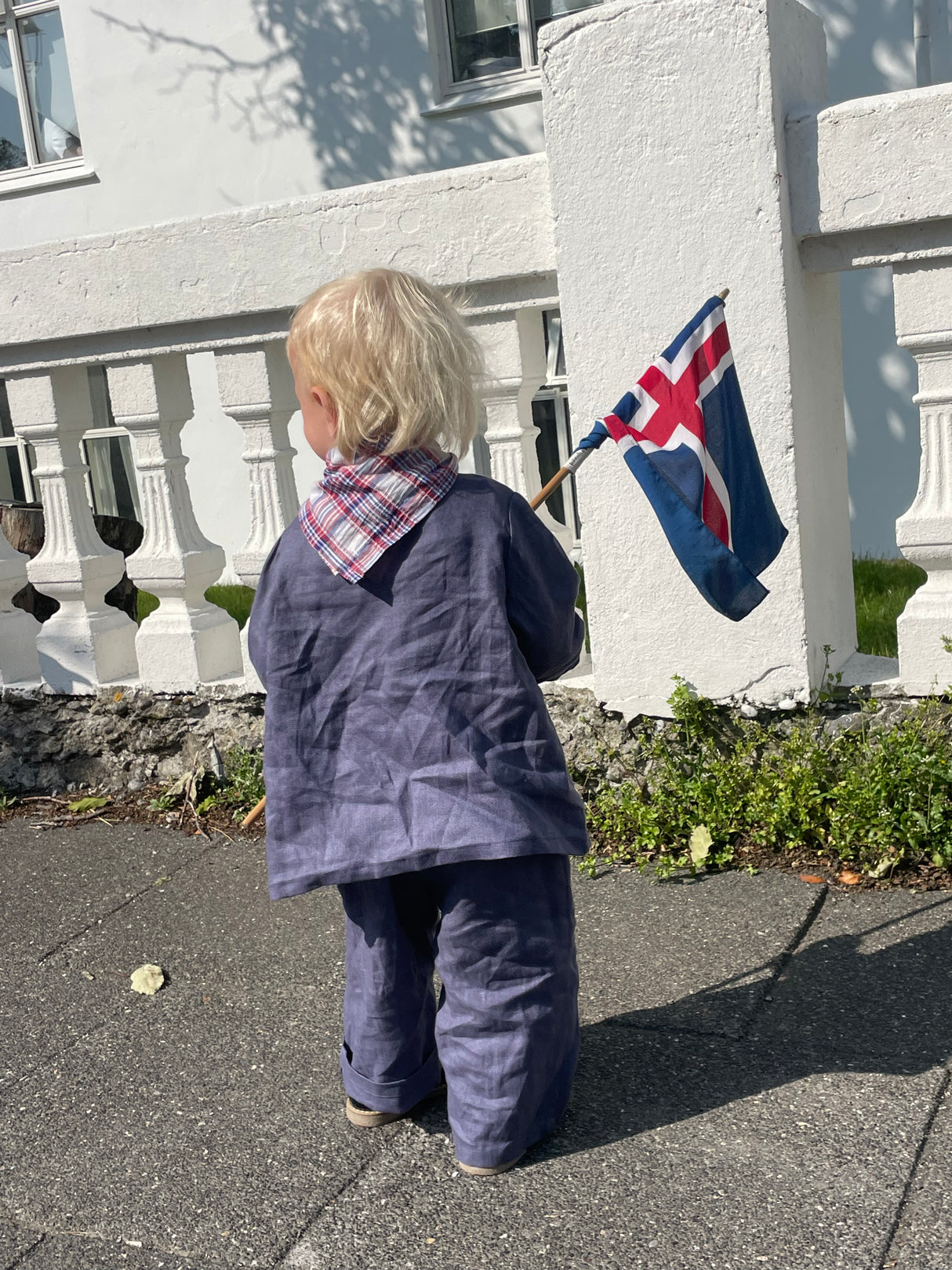 Collarless Shirt Linen