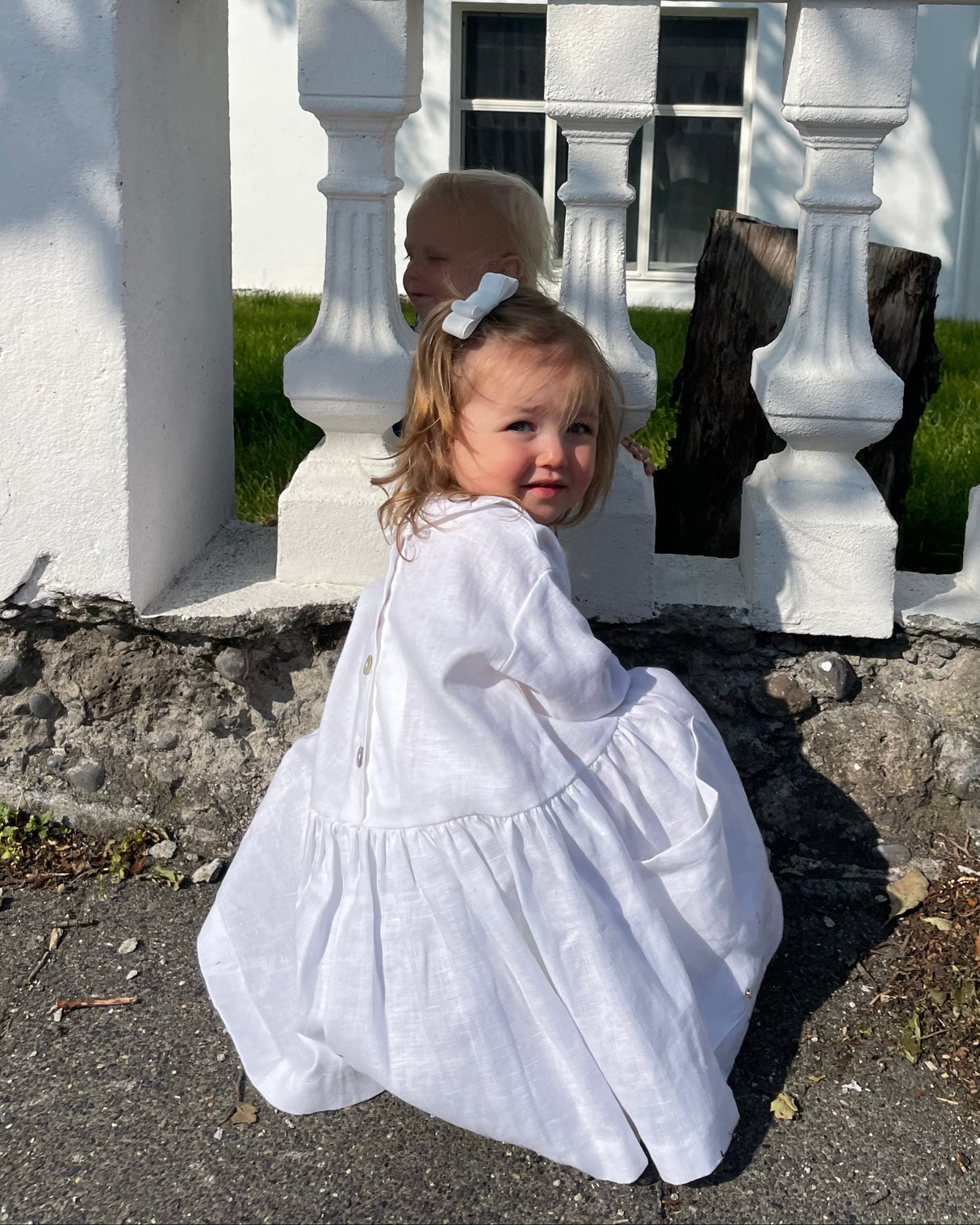 Fancy Pocket Dress Linen