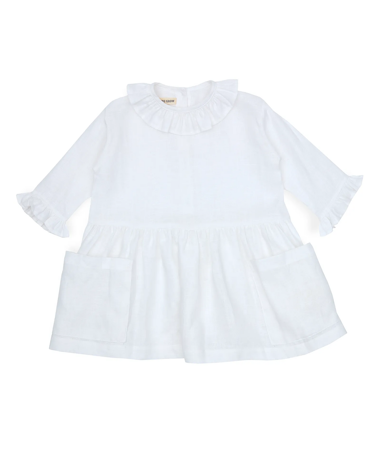 Fancy Pocket Dress Linen