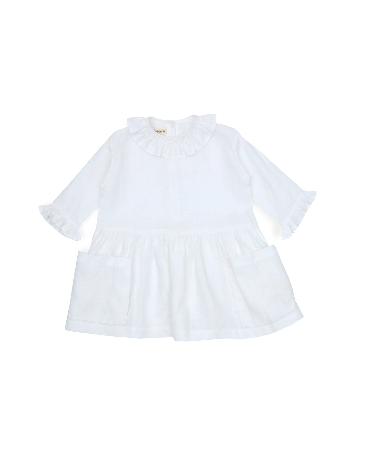 fancy pocket Dress Linen