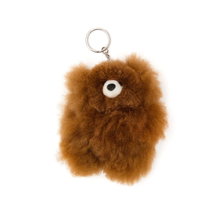 Alpaca Fur Bear Lyklakippa