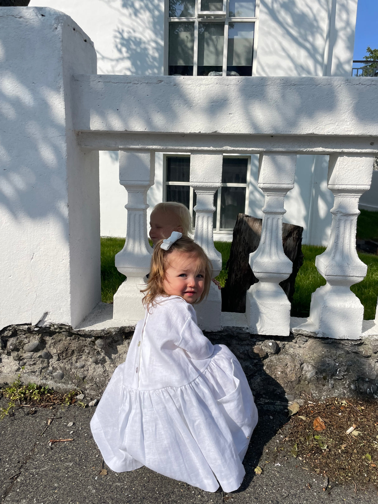 Fancy Pocket Dress Linen
