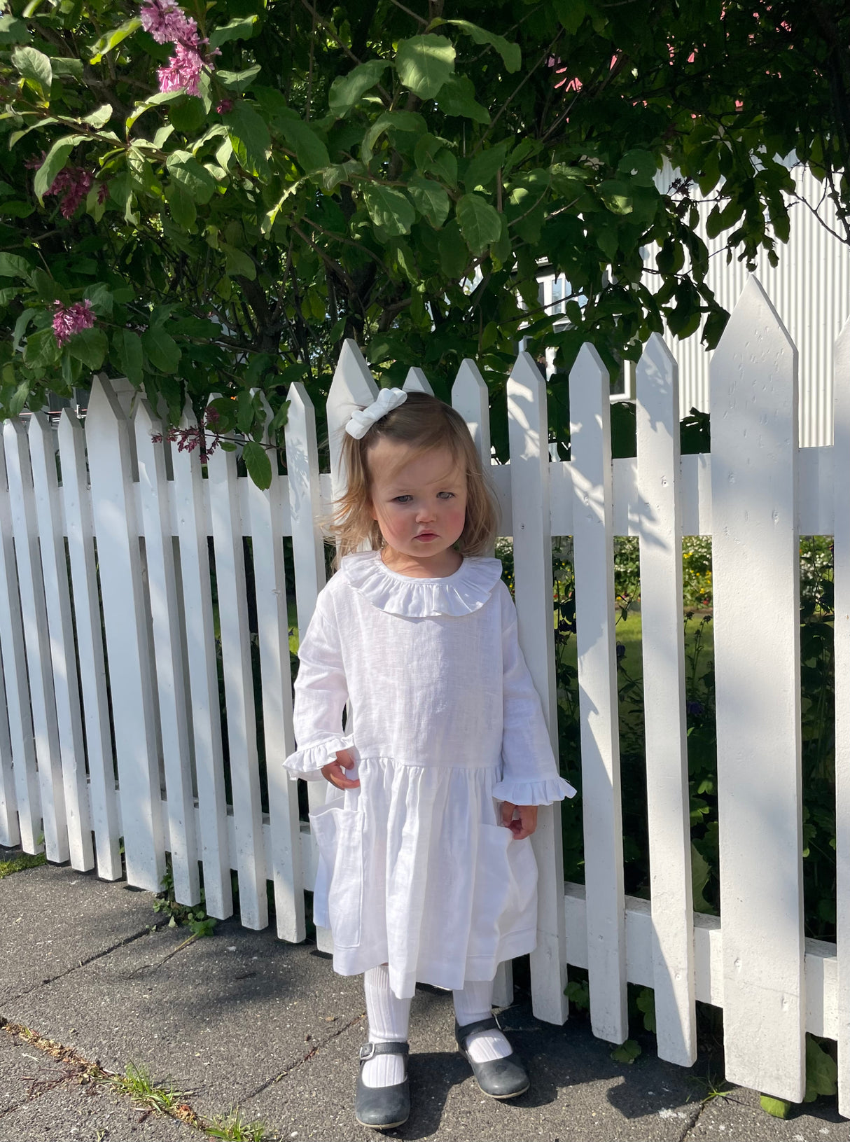 Fancy Pocket Dress Linen
