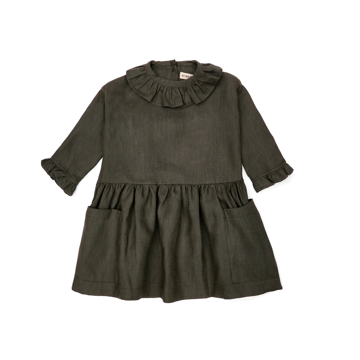 fancy pocket Dress Linen