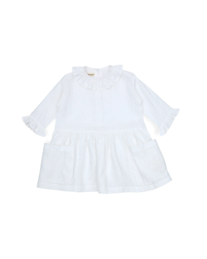 Fancy Pocket Dress Linen